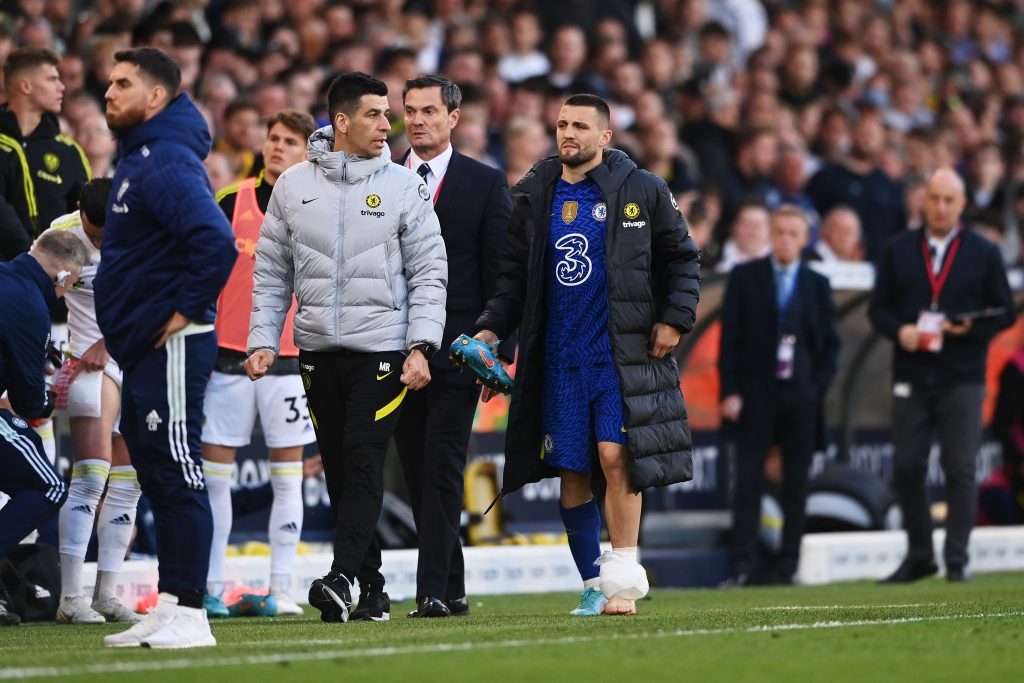 Mateo Kovacic has an ankle injury that can rule him out for the FA Cup final between Chelsea and Liverpool. (Image: As found on Twitter)