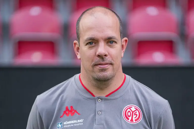 Christopher Rohrbeck, was the Head of therapy at Mainz 05. (Photo by Christian Kaspar-Bartke/Getty Images)