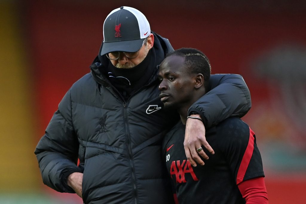 Sadio Mane set for Liverpool exit. (Photo by LAURENCE GRIFFITHS/POOL/AFP via Getty Images)