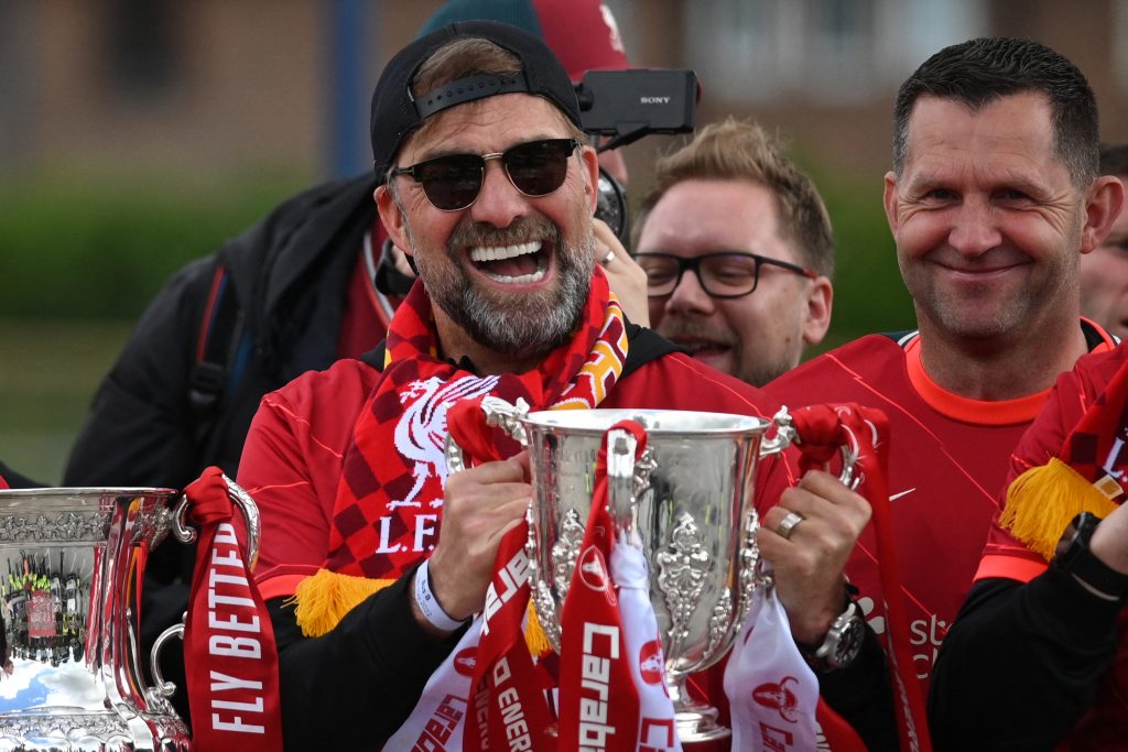 Liverpool boss Jurgen Klopp his Premier League top four predictions. (Photo by OLI SCARFF/AFP via Getty Images)
