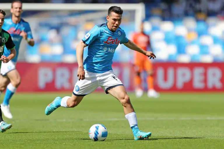 Hirving Lozano of SSC Napoli is linked with a move to Liverpool. (Photo by Francesco Pecoraro/Getty Images)