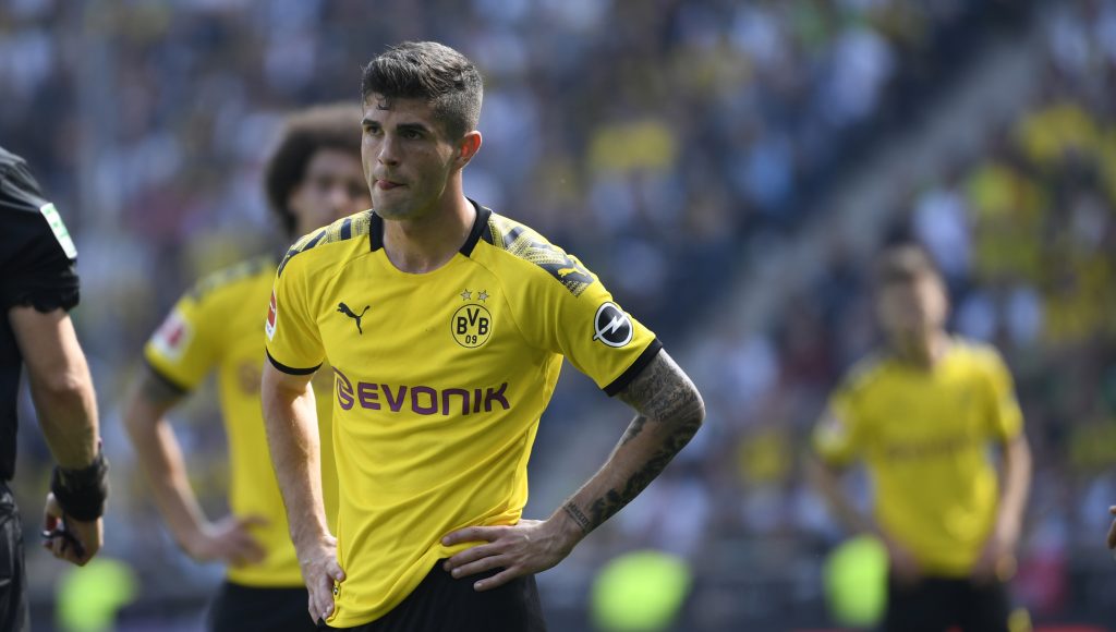 Christian Pulisic during his time at Borussia Dortmund.