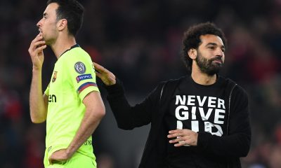 Mohamed Salah after the Barcelona vs Liverpool semi-final in the 2018/19 UEFA Champions League season.