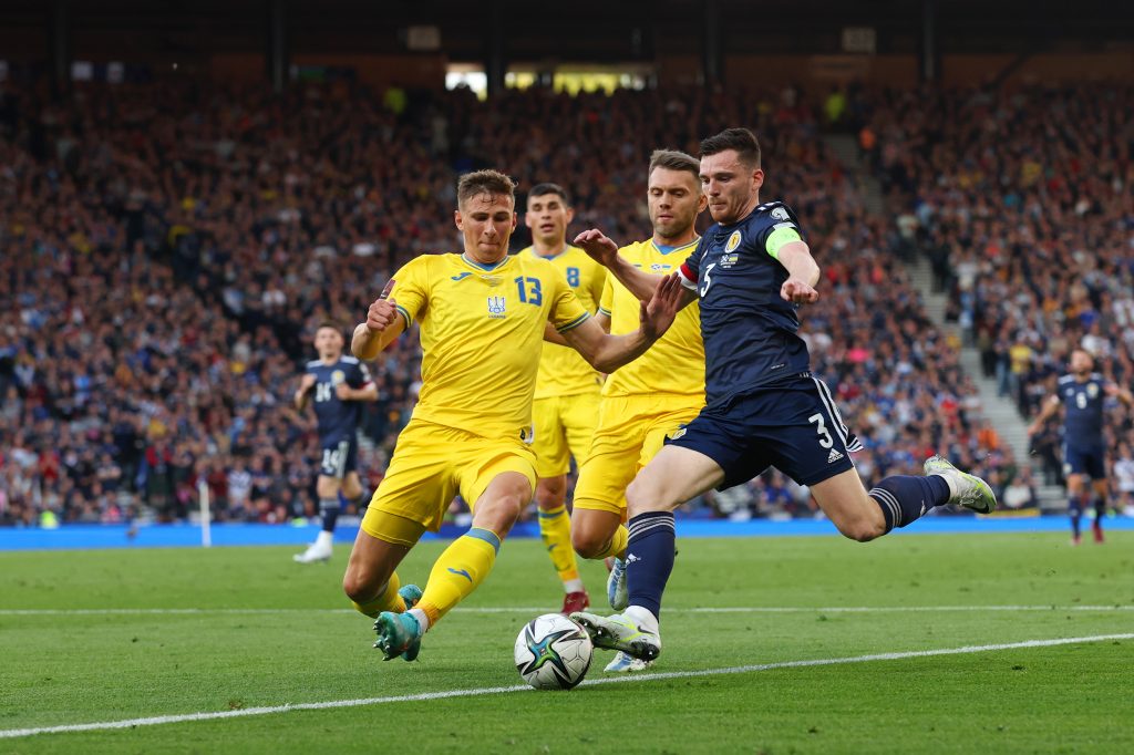 Liverpool left-back Andrew Robertson upset after Scotland lose to Ukraine in FIFA World Cup qualifiers