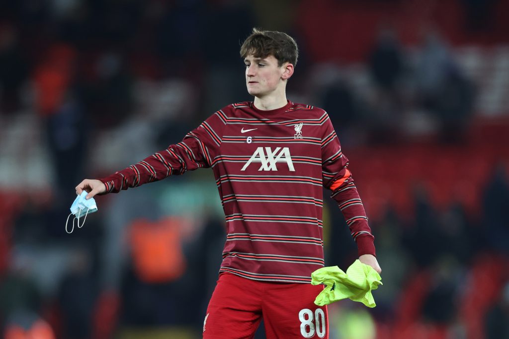 Liverpool starlet Tyler Morton reveals that Elliott and Clarkson convinced him to move to Blackburn Rovers. (Photo by Naomi Baker/Getty Images)
