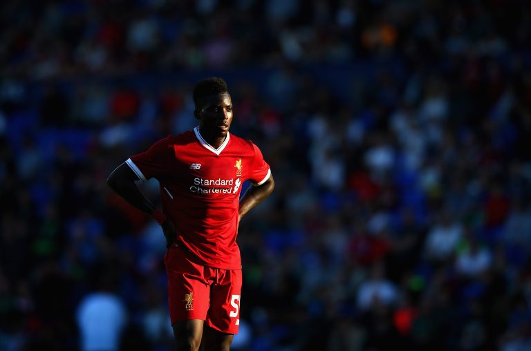 Sheyi Ojo of Liverpool during a pre-season friendly match between Tranmere Rovers and Liverpool.