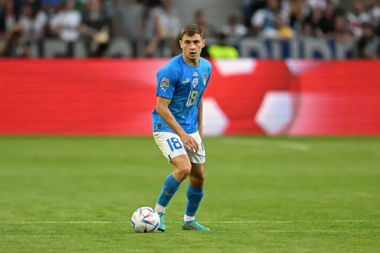 Nicolo Barella of Italy.