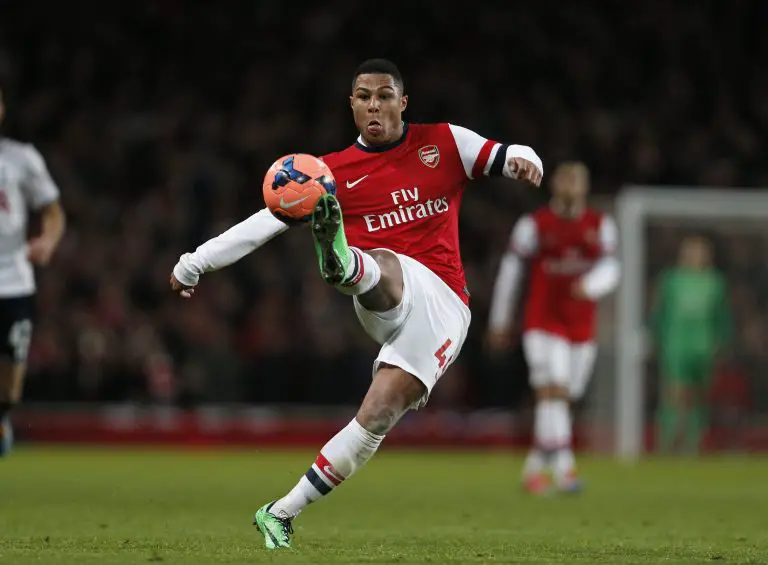 Serge Gnabry during his time with Arsenal.