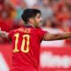 Marco Asensio of Spain reacts during a UEFA Nations League match.