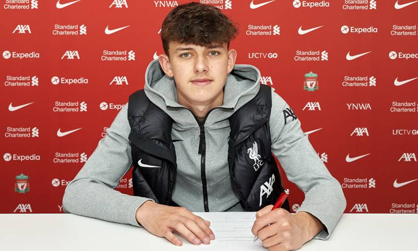 Liverpool youngster Owen Beck joins Famalicao on a season-long loan. (Credit: Liverpool Official Site)