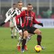 Melo Arthur of Juventus FC is challenged by Ismael Bennacer of AC Milan.