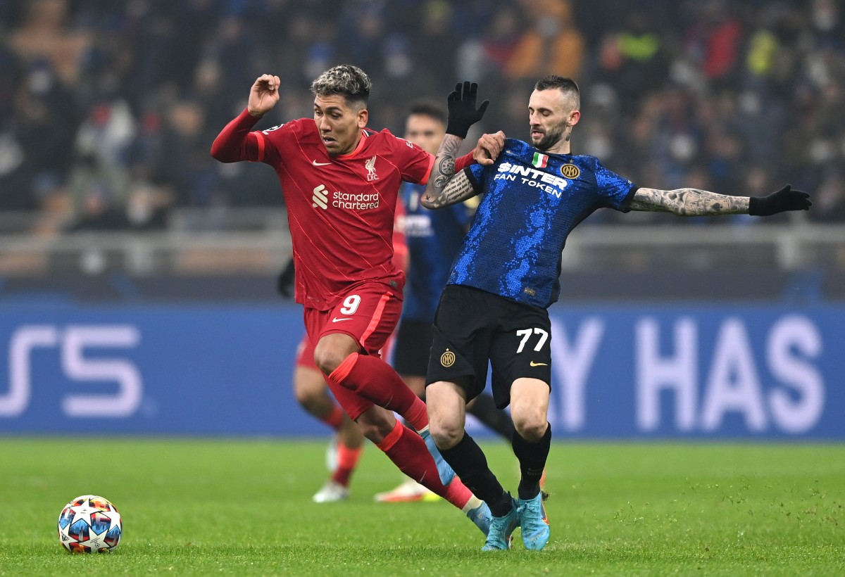  Marcelo Brozovic in action for Inter Milan against Liverpool.  (GETTY Images)