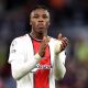 Armel Bella-Kotchap of Southampton applauds the fans.