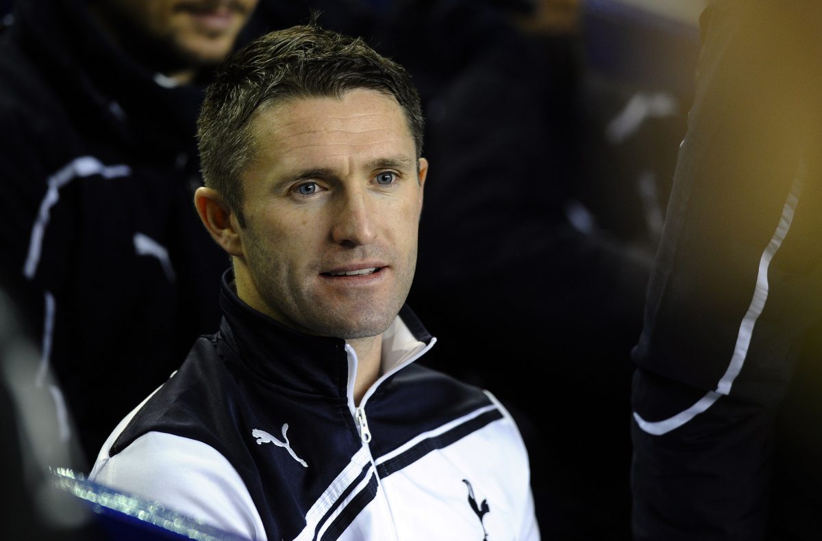 Robbie Keane during his playing days at Tottenham Hotspur. (Photo by PAUL ELLIS/AFP via Getty Images)