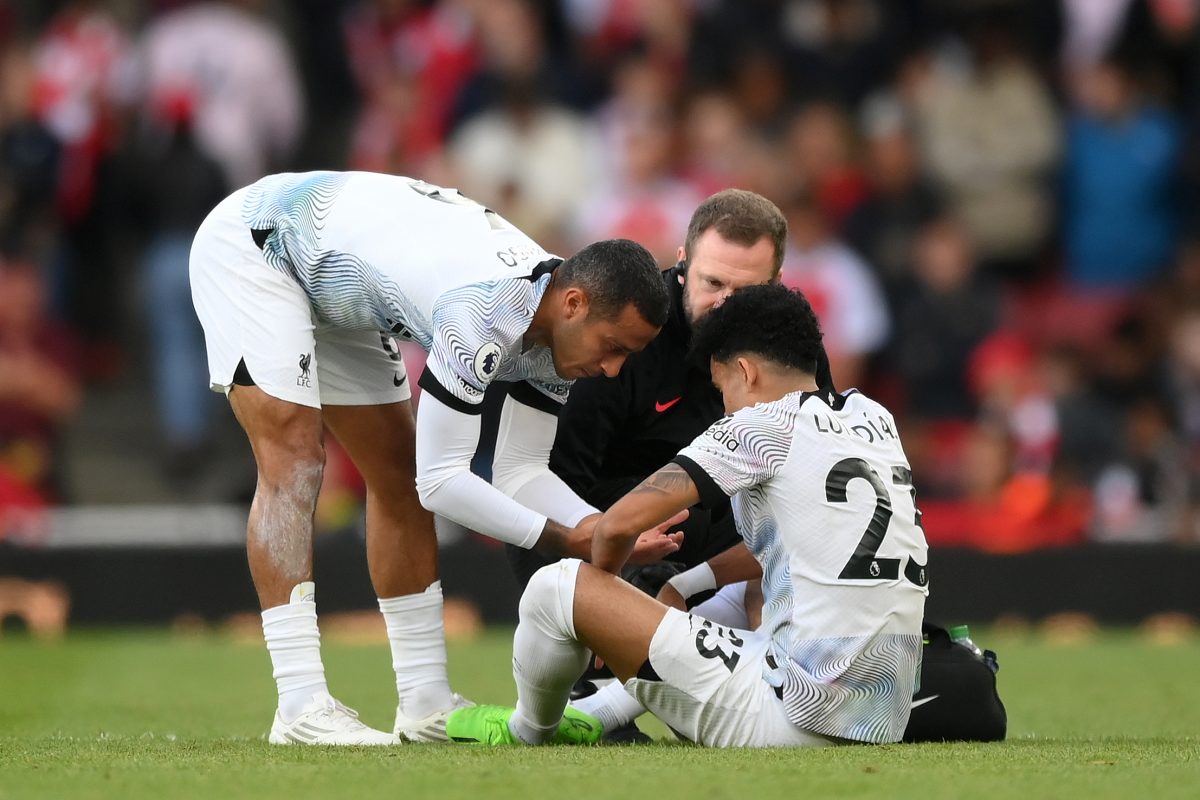 Liverpool defenders Trent Alexander-Arnold and Joel Matip are out injured for three weeks. (Photo by Shaun Botterill/Getty Images)