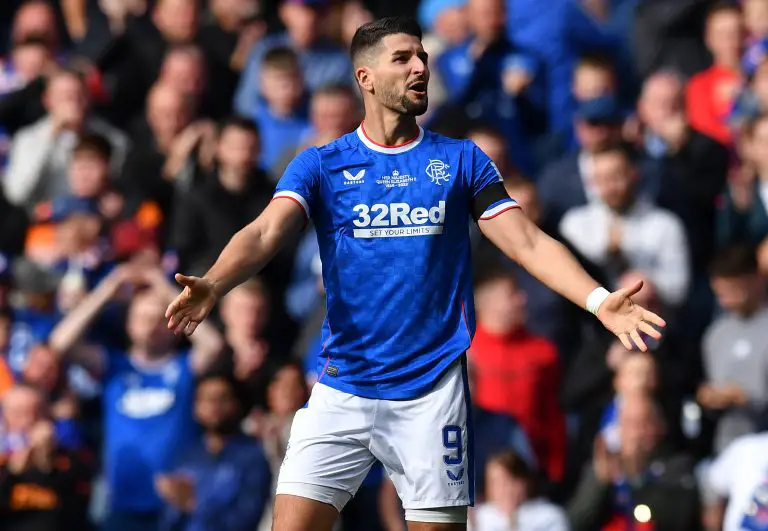 Antonio Colak of Rangers is a man in form ahead of the Champions League game against Liverpool. (Photo by Mark Runnacles/Getty Images)