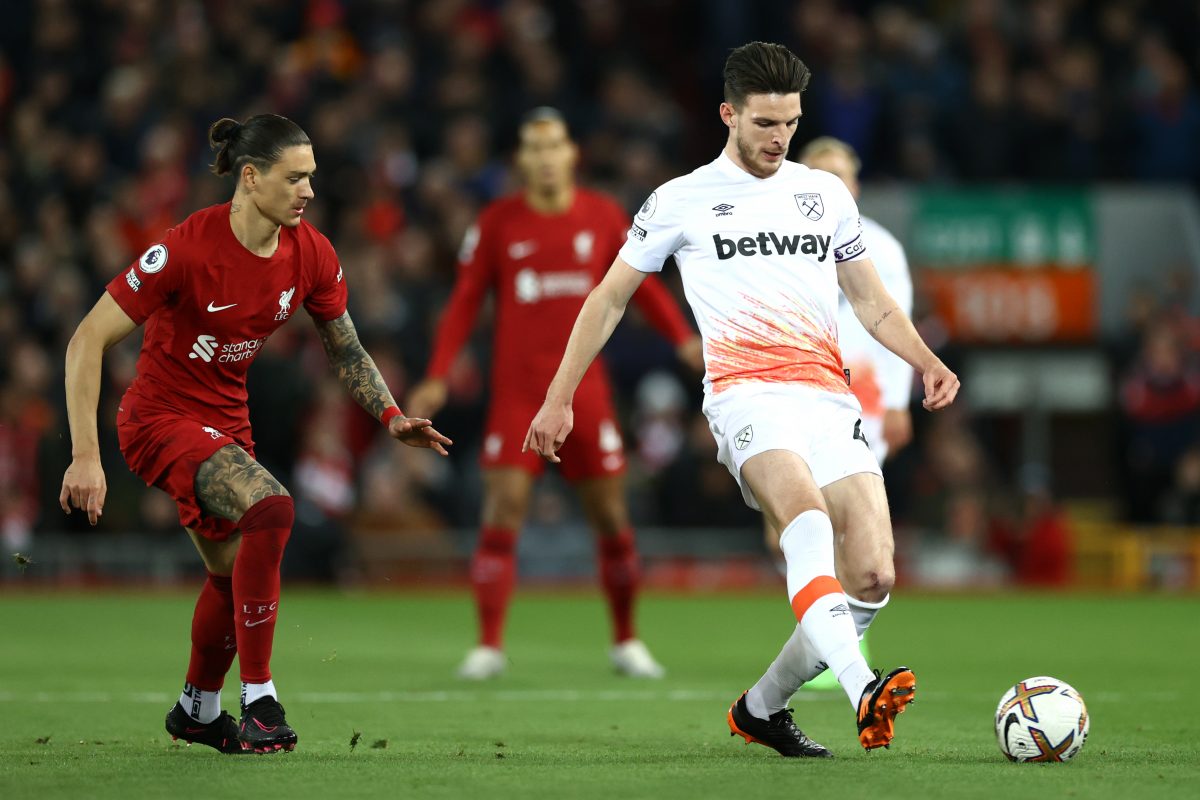 Liverpool 'closely monitoring' West Ham United's Declan Rice.
