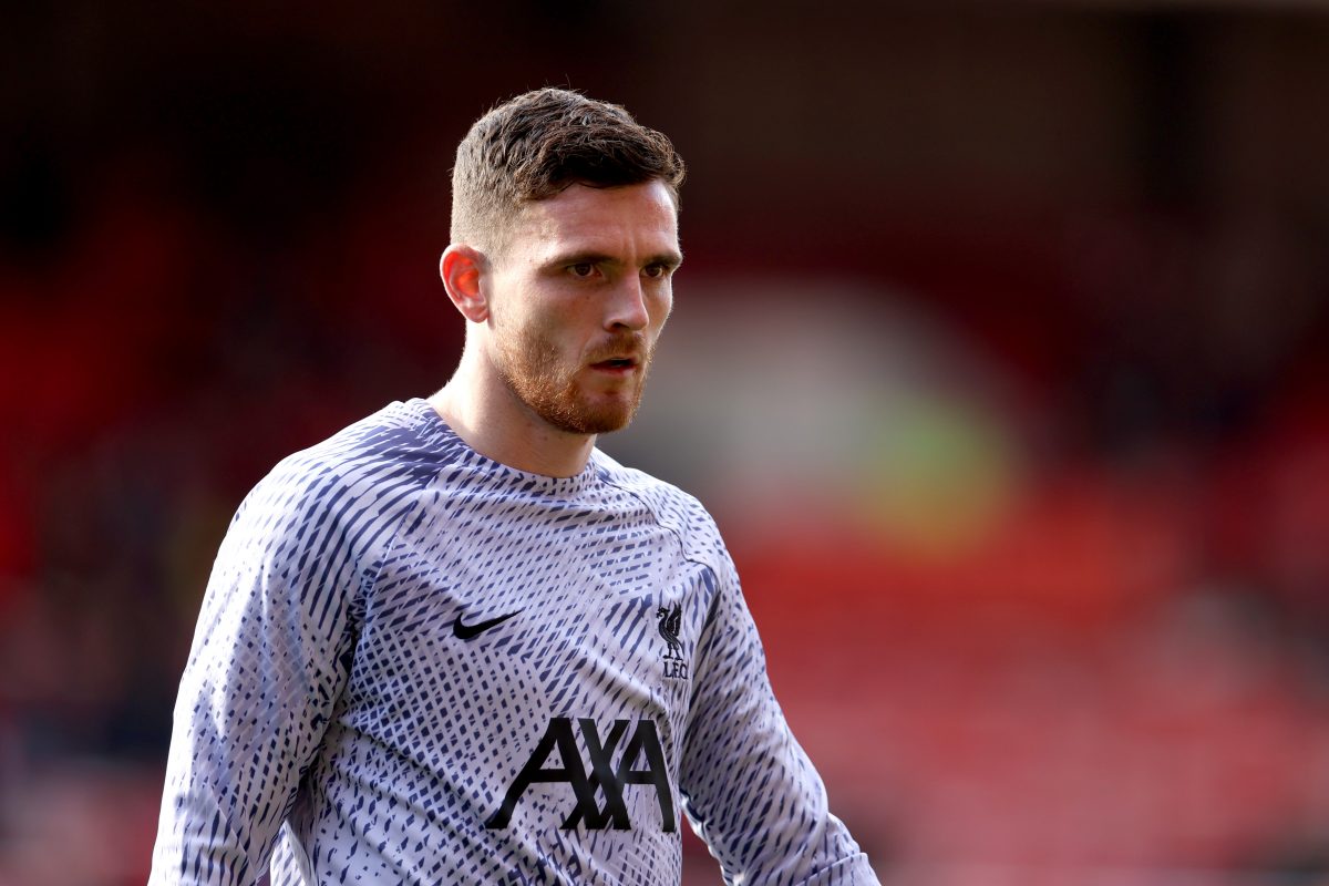 Liverpool left-back Andy Robertson.