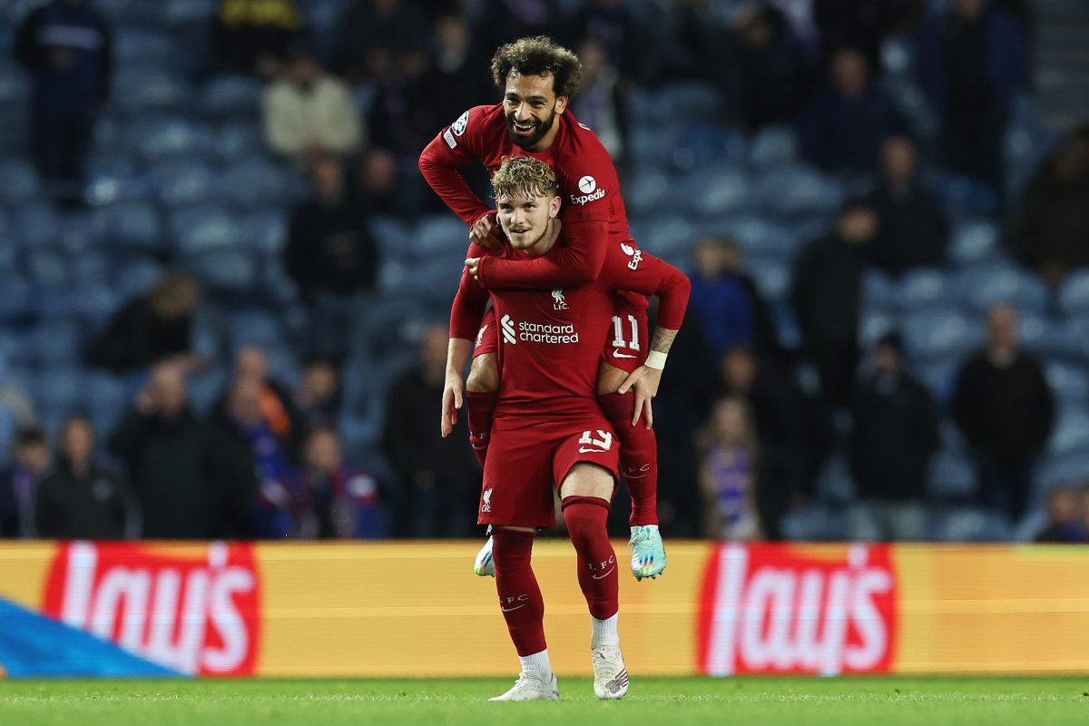 Liverpool youngster Harvey Elliott on what Mohamed Salah was murmuring to him at the Ibrox.