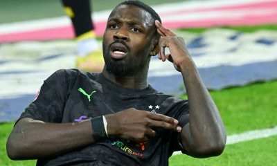 Marcus Thuram of Borussia Monchengladbach has been linked with a move to Liverpool. (Photo by INA FASSBENDER/AFP via Getty Images)