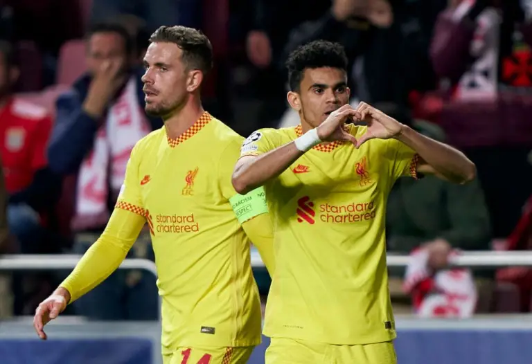 Jordan Henderson and Luis Diaz.