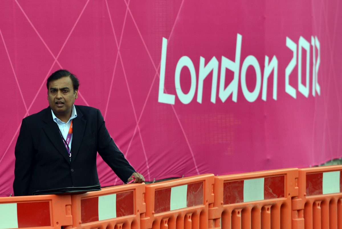 Indian billionaire Mukesh Ambani enters the race to buy Liverpool football club. (Photo credit should read INDRANIL MUKHERJEE/AFP/GettyImages)
