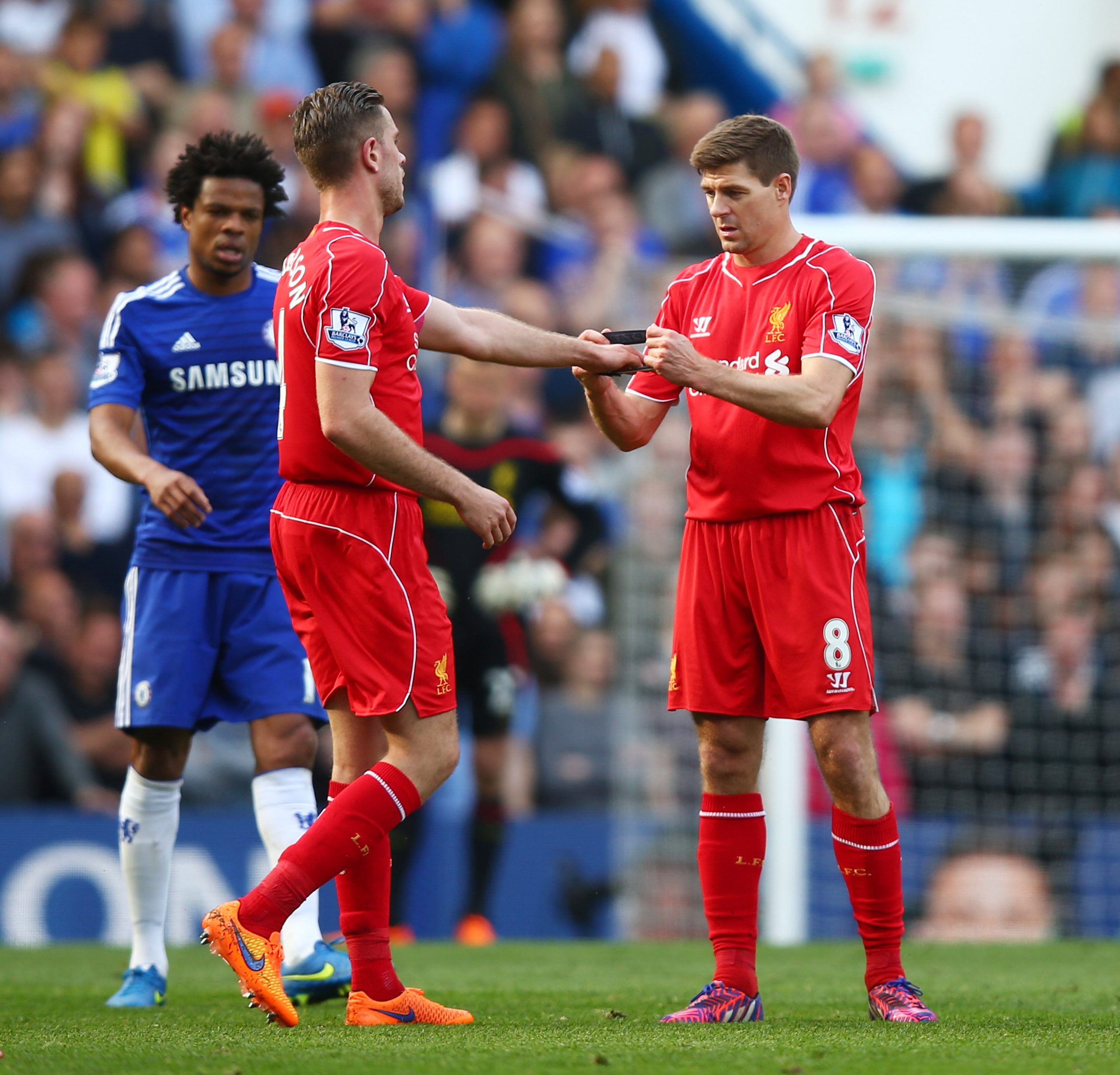 Jordan Henderson photo removed from Liverpool training ground.