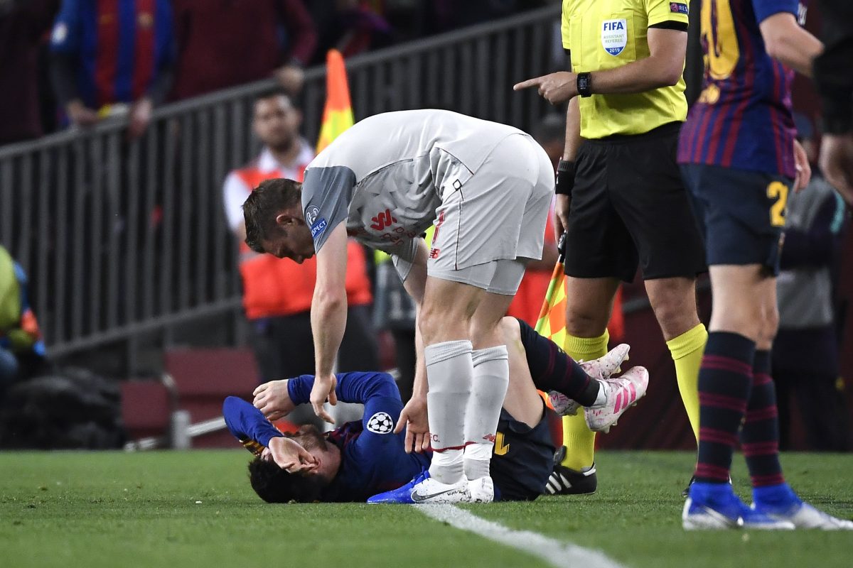 Wakil kapten Liverpool James Milner berbicara tentang menghadapi Lionel Messi di Camp Nou pada 2019.