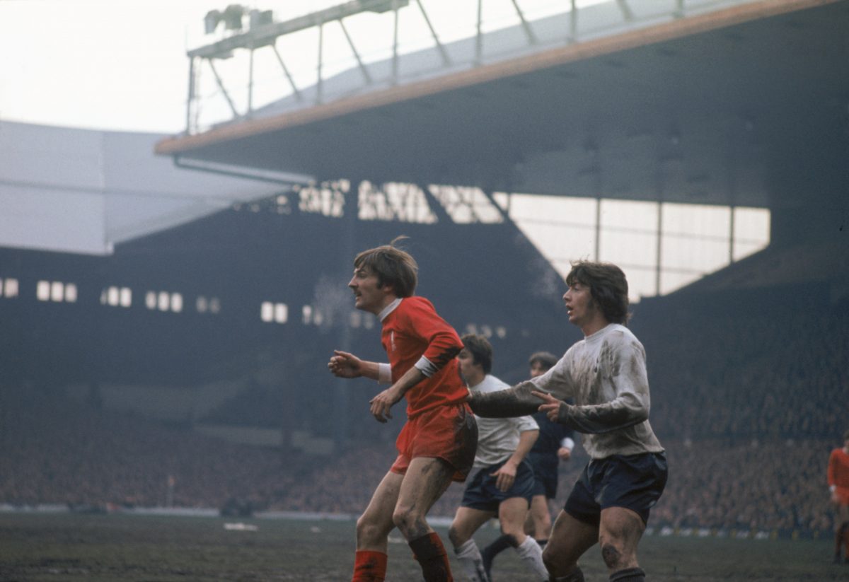 Winger Steve Heighway playing for Liverpool FC against Tottenham Hotspur at Anfield, 1971. (Photo by Getty Images)
