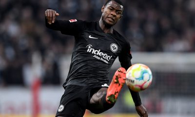 Evan Ndicka of Frankfurt linked with Liverpool.