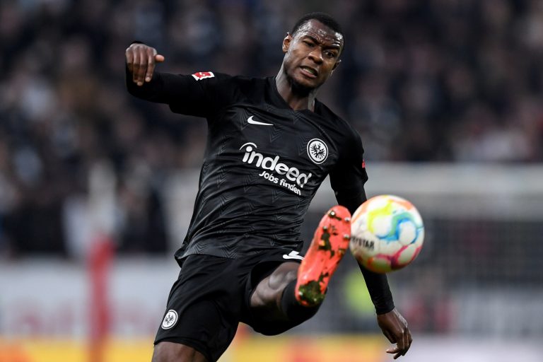 Evan Ndicka of Frankfurt linked with Liverpool.