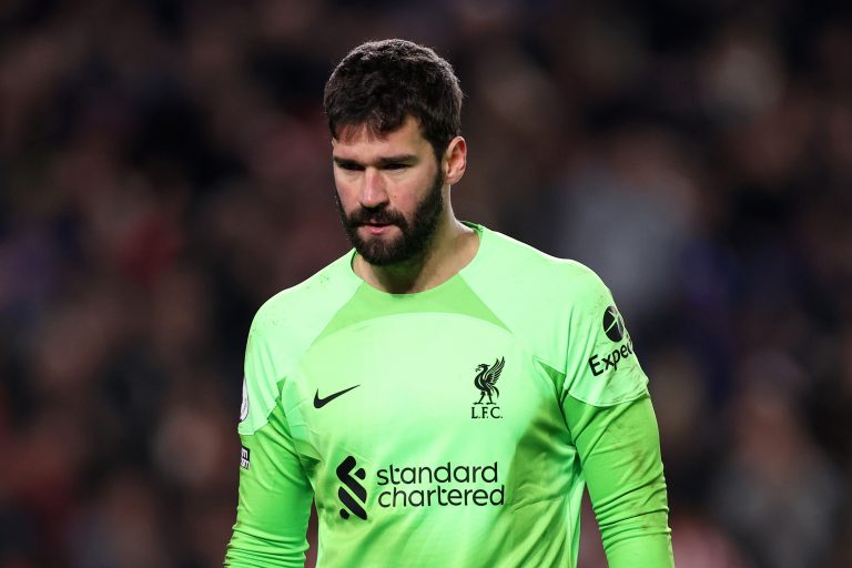 lisson Becker in action for Liverpool. (Photo by Ryan Pierse/Getty Images)