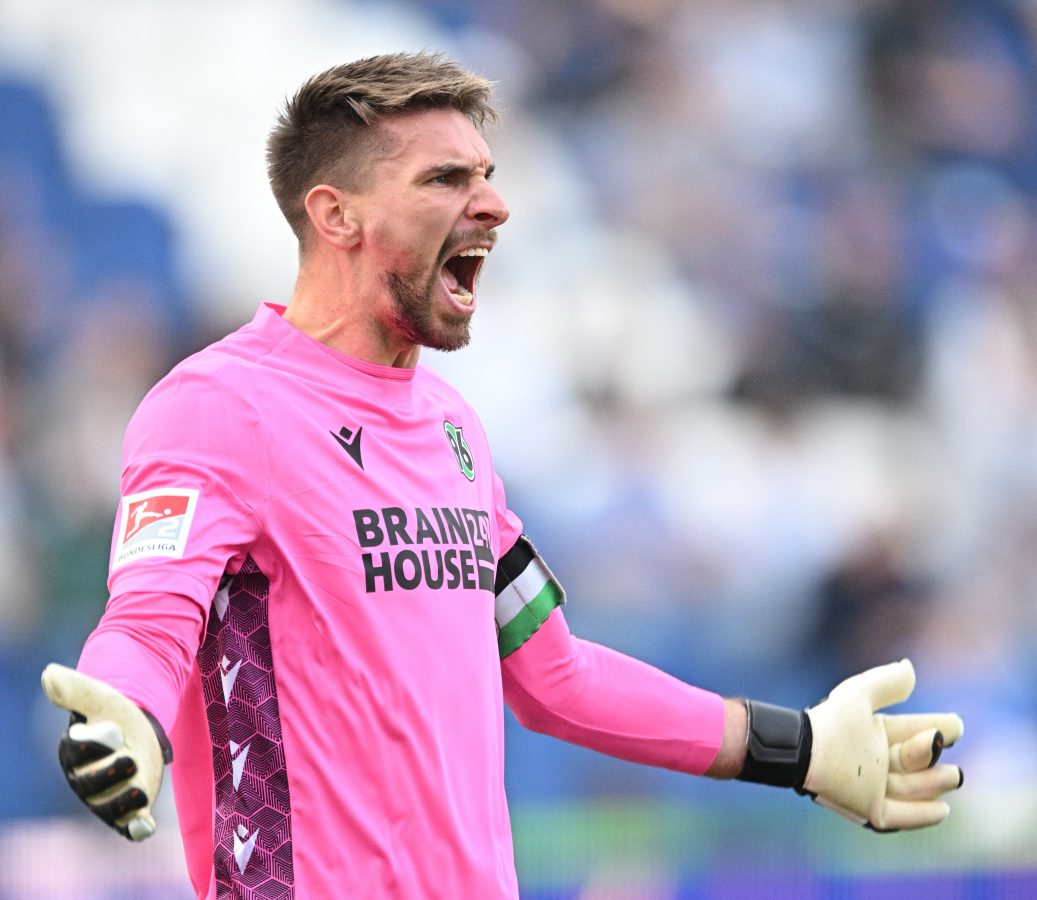 Ron Robert Zieler of Hannover 96 stands linked with a move to Liverpool.