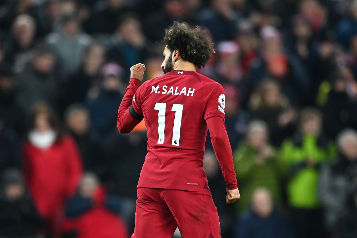 Al Ittihad's bid for Mohamed Salah has been rejected by Liverpool. (Photo by Michael Regan/Getty Images)