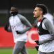 Liverpool's English defender Rhys Williams takes part in a training session.