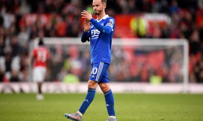 Leicester City's English midfielder James Maddison.