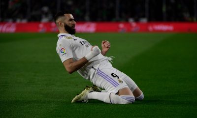 Real Madrid's French forward Karim Benzema