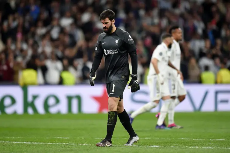 Alisson Becker blames "lack of attitude" for Liverpool defeat vs Real Madrid.