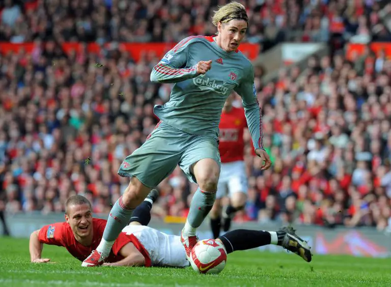 Liverpool's Fernando Torres terrorised Nemanja Vidic during his time at Manchester United.