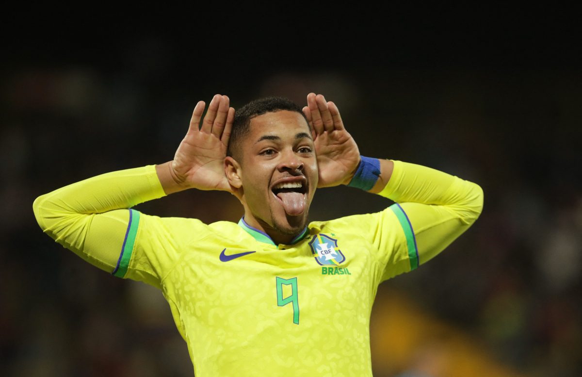 Liverpool are linked with a move for young Brazil striker Vitor Roque. 