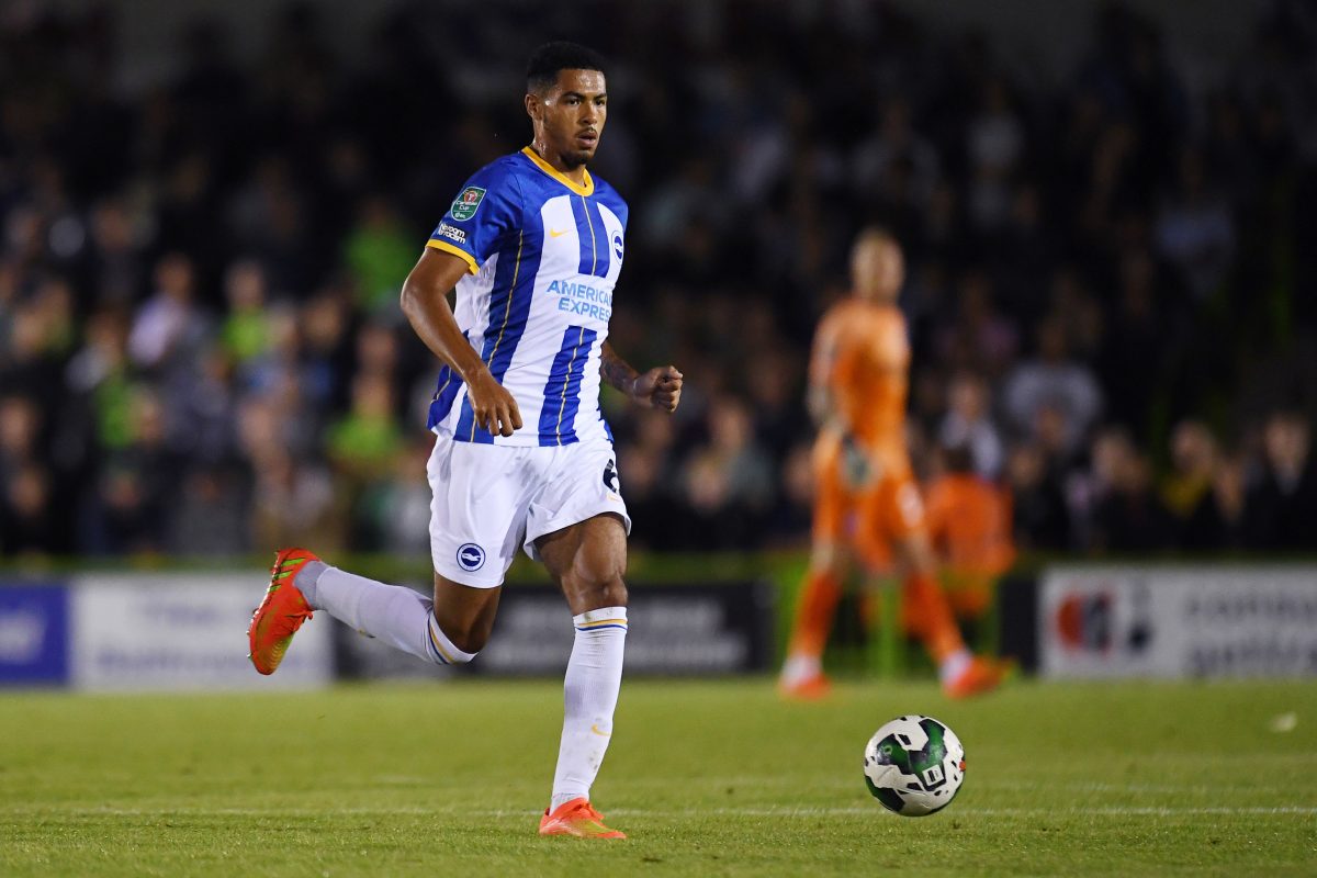 Liverpool target Levi Colwill in action during his loan spell at Brighton.