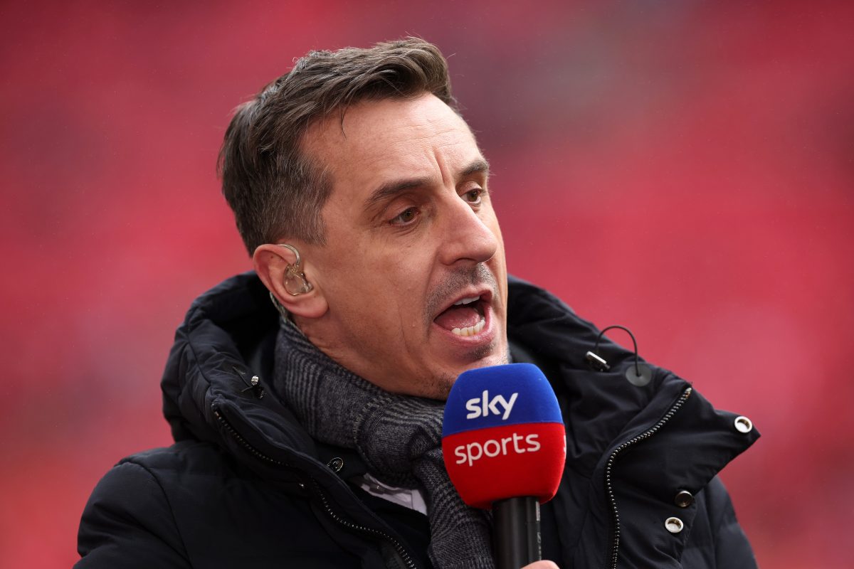 Football pundit Gary Neville gave a baffling reason to downplay the title credential of Liverpool compared to Arsenal.