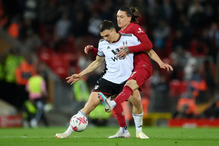 Liverpool eye a move for Fulham midfielder Joao Palhinha.