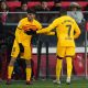 Pedri of FC Barcelona comes on as a substitute as Ousmane Dembele is replaced.
