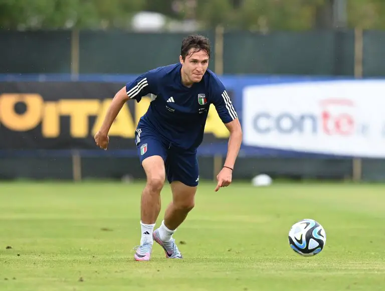 Federico Chiesa of Italy and Juventus. (Photo by Claudio Villa/Getty Images)