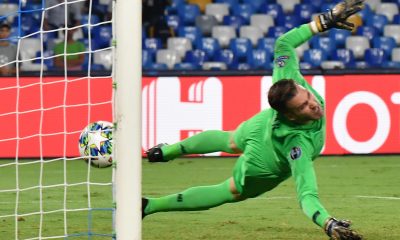 Liverpool's Spanish goalkeeper Adrian against Napoli - September 2019.
