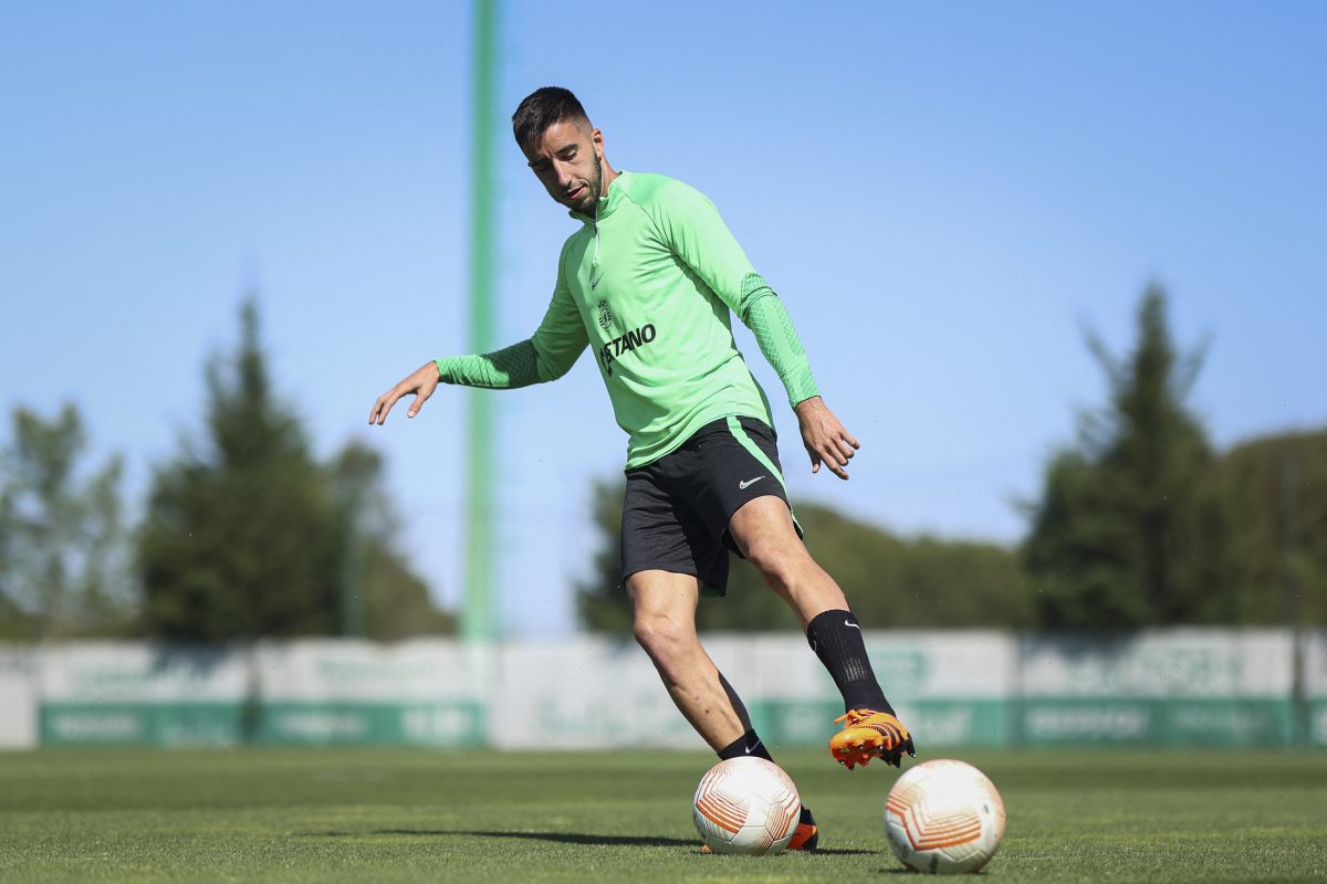 Sporting CP defender Goncalo Inacio. (Photo by FILIPE AMORIM/AFP via Getty Images)