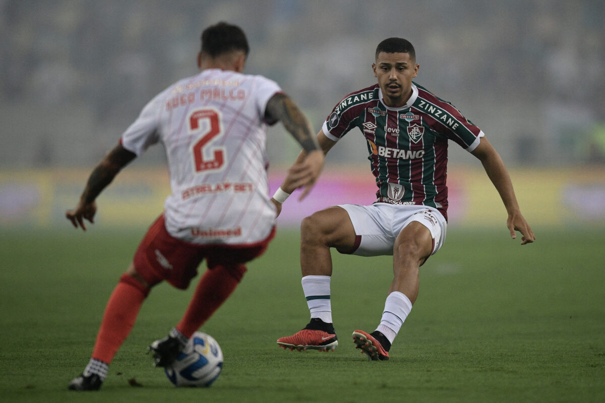 Napoli are planning to challenge Liverpool for Fluminense defensive midfielder Andre Trindade. (Photo by CARL DE SOUZA/AFP via Getty Images)