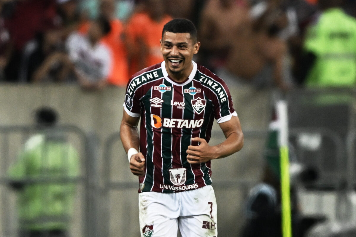 Fulham are planning to challenge Liverpool for Fluminense defensive midfielder Andre Trindade. (Photo by MAURO PIMENTEL/AFP via Getty Images)