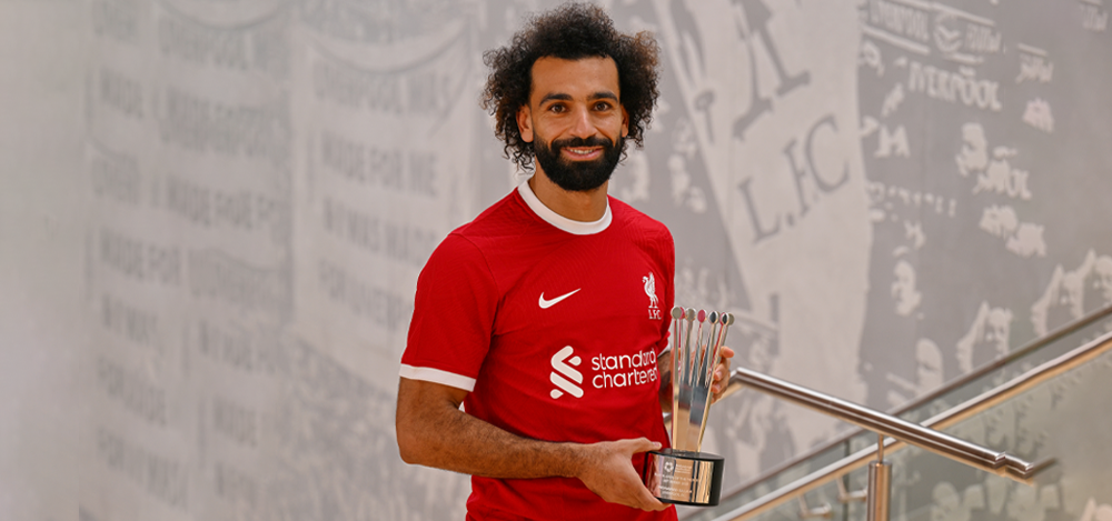 Liverpool star Mohamed Salah named PFA Premier League Fans' Player of the Month.
